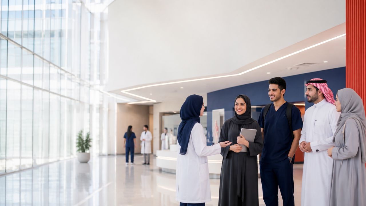 BMC Saudi Open Days students exploring healthcare education