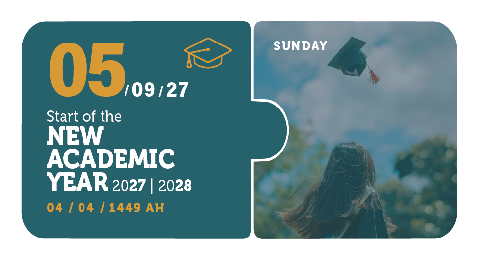 05/09/27 — Start of the New Academic Year 2027 / 2028 — Sunday — 04 / 04 / 1449 AH (Two Semester Calendar)